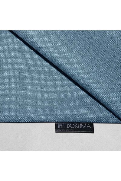 GOCCIA 4-Piece Linen Look Throw Pillow Cover Blue