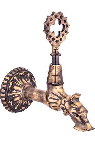 İSAOĞLU YAPI Antique Kurna Faucet Special Design Antique Bath Faucet Sink Faucet Antique