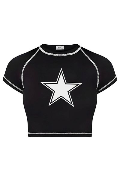 Carpe Reverse Stitched Nested Crop Top