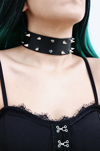 Carpe Ikili Zımba Detay Tasma Kolye