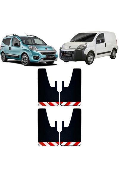 Yeni Dünya Fiat Fiorino Red-White Highlighter 4-Piece Mudguard Fender Dust Cover FIA0FX02602