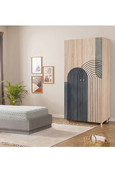 Uvi Collection Lidya 2 Kapaklı Gardırop 973 Sonomo