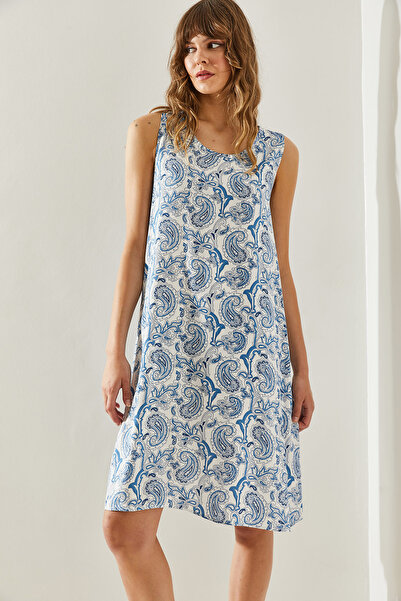 Bianco Lucci Viscose Patterned Women's Dress -60171041