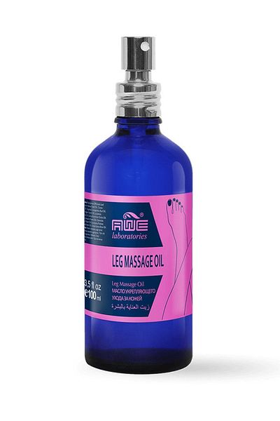 Awe Laboratories 100 ml Leg Massage Oil - Anti-Cellulite, Stretch Mark Care