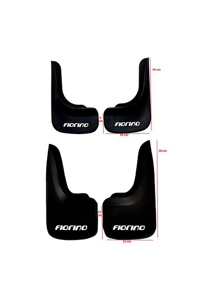 YeniDünyaOto Fiat Fiorino - 4-Piece Dusted Mudflap and Fender Set Fıa1bx026