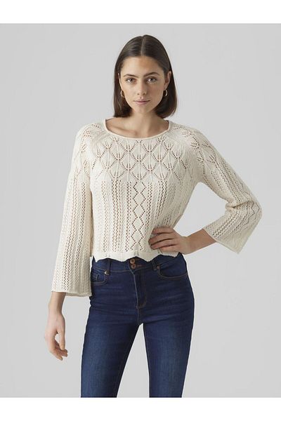 Vero Moda Strickpullover VMGINGER 3/4 KAYIKYAKA KAZAK GA NOOS