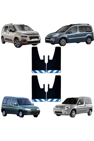 Yeni Dünya Citröen Berlingo Blue-White Highlighter 4-Piece Mudguard Fender Dust Cover CIT0FX01403