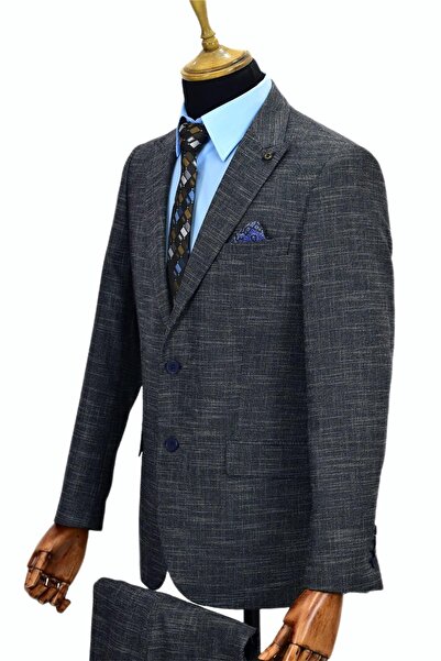 Presto Erkek Kumaş Takım Elbise Yelekli Çift Yırtmaçlı 777-200 BGL-ST02023