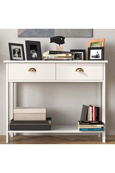 Ünüvar Konsept Beyaz Retro Serisi Çift Çekmeceli Dresuark2