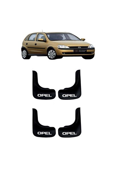 Yeni Dünya Opel Corsa C 2000-2006 Compatible 4-Piece Front-Rear Mudflap Dust Cover Fender Opl1ux008yd