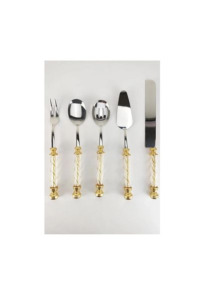 ROY KING Gold 5 Piece Service Set