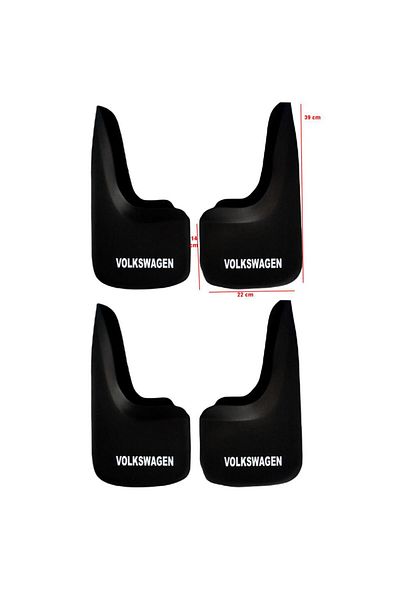 YeniDünyaOto Volkswagen Transporter 4-Piece Mudflap Mudguard Dust Cover Vw1bx033