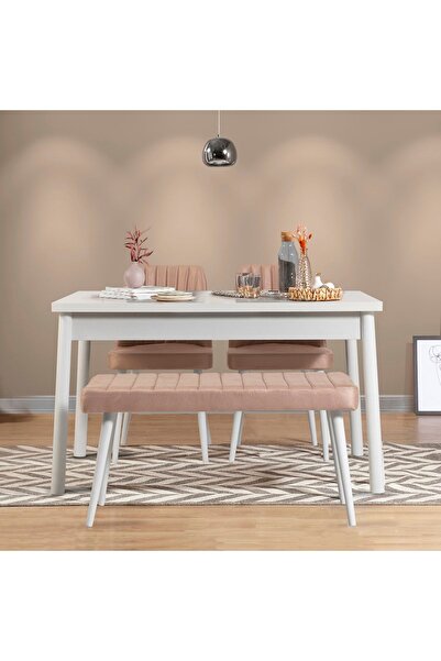 Uvi Collection Stormi Mutfak Sabit Masası Takımı Soho Taş 0900 Beyaz