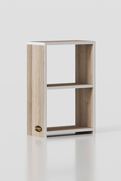 Kenzlife Kitaplık Süper Ga 060*40*19 Crd 2 Katlı Tek Bölme Ofis Mutfak Banyo Dolabı Arkalıksız