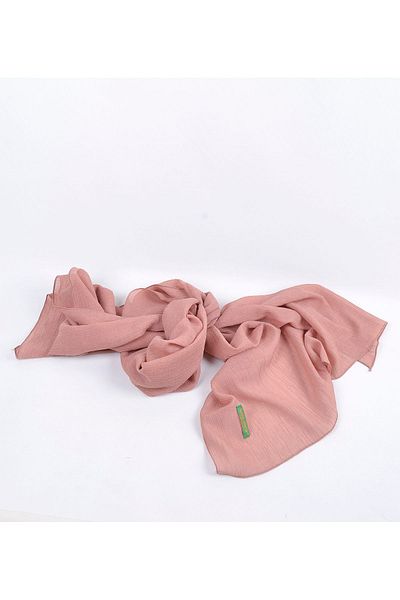 koza ebrar Crinkle Shawl - Special Gift Box, Flexible and Easy Shape, Breathable, Lightweight Design Powder