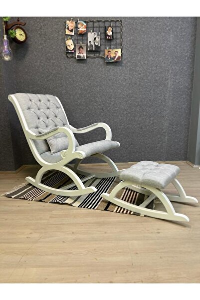Asedia Rustik Lake-keten Taş Rengi Sallanan Sandalye Dinlenme Emzirme Baba Tv...