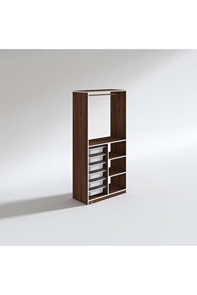 Kenzlife Giysi Dolabı Yalın Cvz 180*090*30 Kapaksız Arkalıksız 6 Sepetli