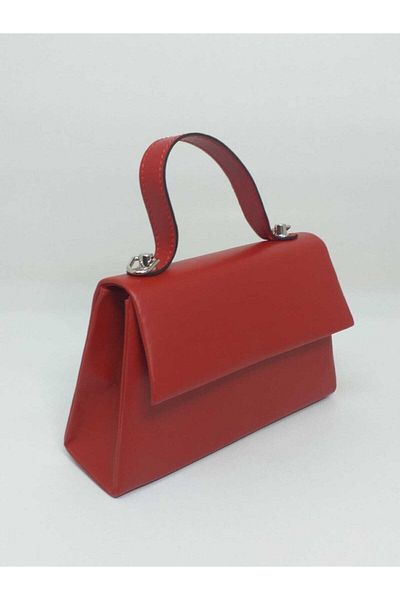 dizaynbag Women's Red Faux Leather Bag