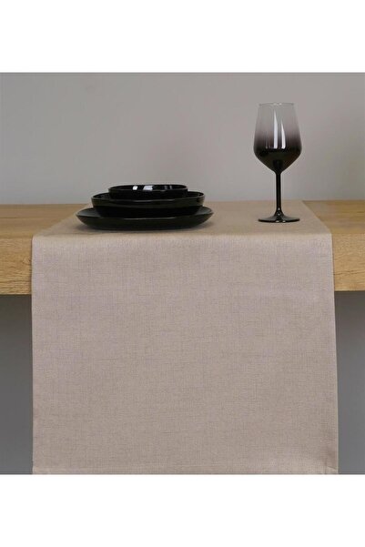 GOCCIA HOME Özel Tasarım Çift Taraflı Parlak Ve Mat Runner Krem