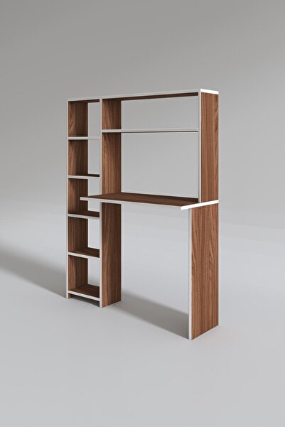 Kenzlife Bilgisayar Çalışma Masası Prost Cvz 140*100*20 Kitaplık Solda Ofis Sekreter Laptop