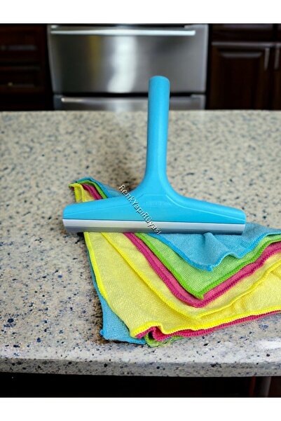 RENK YAPI RÜYASI 20*20 قطعة قماش تنظيف صغيرة لطاولة المطبخ و4 ممسحة 23 سم - م...