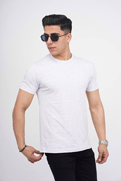 Est Estola Λευκό μαύρο Navy Blue - Silim Fit Crew Neck Ανδρικό T-Shirt Σετ 3 τεμαχίων