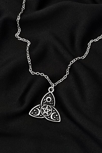 Carpe Triple Moon Pentegram Kolye