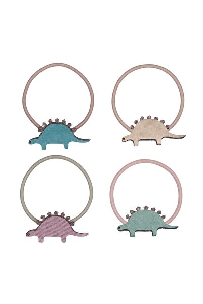 MIMI LULA إبزيم مطاطي ميمي ولولا دينو مكون من 4 قطع