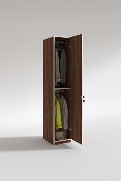 Kenzlife Kilitli Gardırop Öğrenci Dolabı Tek Kapılı Günebakan Cvz 180*35*42 Gardolap Dolap Ofis