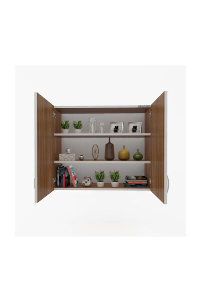 Kenzlife Mutfak Dolabı İdil 090.090.32 Cvz 2 Raflı Kapaklı Ofis Banyo Kiler E...