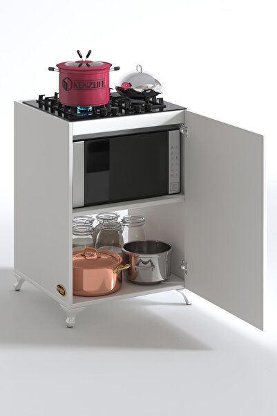 Kenzlife Ocak Dolabı Benek Byz 85*60*56 Hazır Mutfak Ankastre Gömme Ocak İçin Arkalıksız