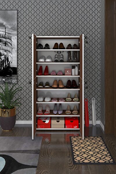 Kenzlife Ayakkabılık Ayakkabı Dolabı Kilitli Be Real Cvz 140*70*32 Kapaklı Ar...