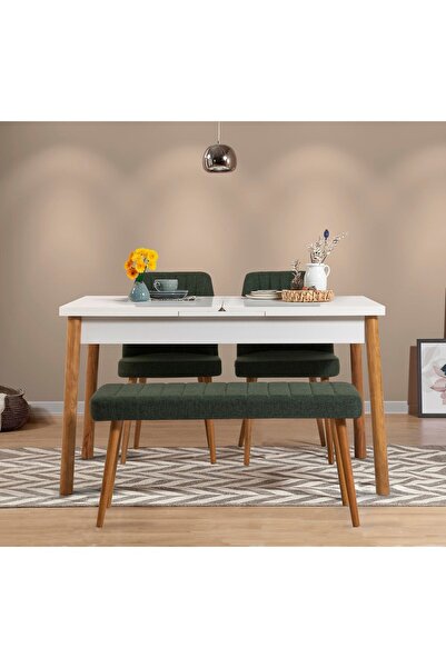 Uvi Collection Stormi Mutfak Açılır Masası Takımı Yeşil 1070 Beyaz Atlantik