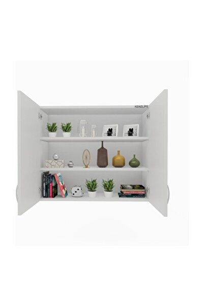 Kenzlife Mutfak Dolabı İdil 060.090.32 Byz 2 Raflı Kapaklı Ofis Banyo Kiler E...