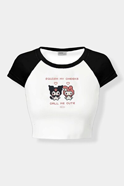 Carpe Black White Call Me Cute Crop