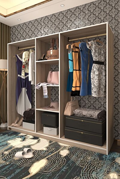 Kenzlife Giysi Dolabı Temel 180*200*40 Crd Gardırop