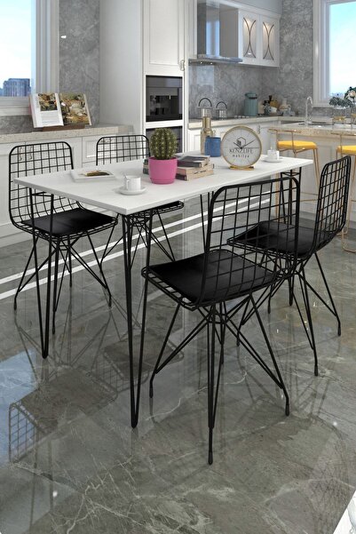 Kenzlife Knsz Masa Sandalye Takımı Hem75Mazlum Byzsyh 100*070 4 Sandalye Syhsyh