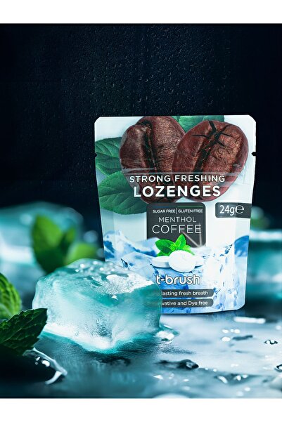 TBRUSH Kahve ve Nane Aromalı Ferahlatıcı Ağız Pastili - Alkolsüz ve Şekersiz
