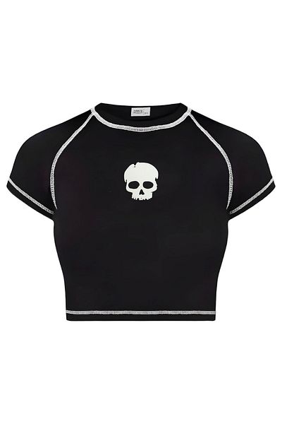 Carpe Skull Crop - Reverse Stitched