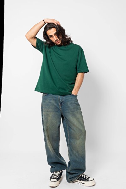 Sekizbiraltı Green Oversize Premium T-shirt - 816 Design Basic