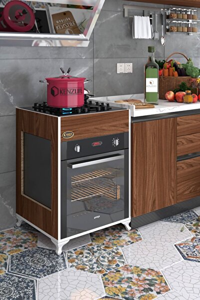 Kenzlife Ankastre Modülü Kabini Selenyum3 Cvz Fırın Ocak Dolabı Ayaklı Üstten