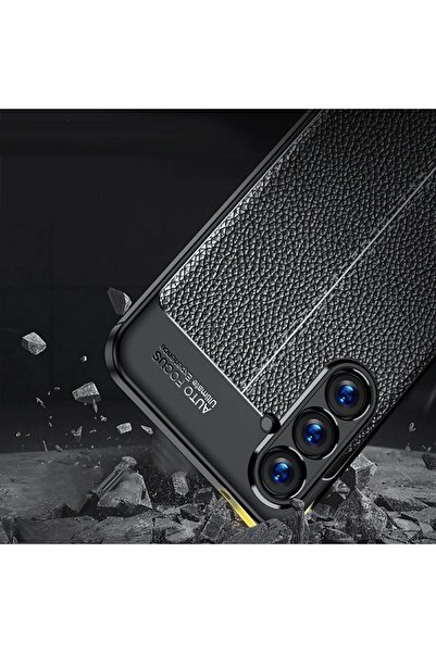 m.tk moveteck Samsung Galaxy A55 Case with Camera Protection Leather Textured Look Soft Silicone Premium Soft Cover