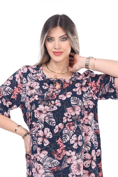 mervemoda Plus Size Summer Knee Length Dress