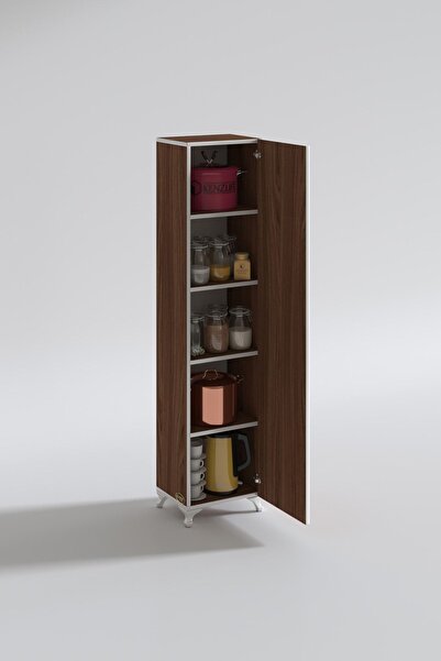 Kenzlife Mutfak Dolabı Zehra 168*030*032 Cvz Kilitli Ayaklı Banyo Evrak Ofis Kitaplık Ayakkabılık Kiler