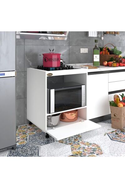 Kenzlife Ocak Dolabı Şehrazat Byz 85*70*60 Xlarge Kapaklı Hazır Mutfak Ankastre Gömme Ocak İçin