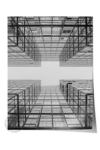 Postifull Αρχιτεκτονική αφίσα, Ασπρόμαυρη αφίσα χωρίς πλαίσιο, Καλλιτεχνική ε...