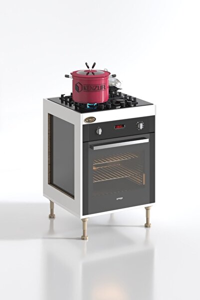 Kenzlife Ankastre Modülü Kabini Emir Timur3 Byz 89-81*60*56 Fırın Ocak Dolabı Ayarlı Ayaklı