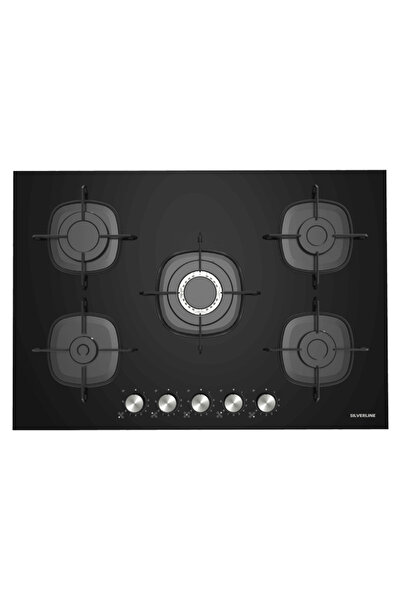 Silverline Cs5622b01 75 Cm Siyah Ankastre Cam Ocak