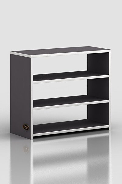 Kenzlife Ayakkabılık Goya Gri 060*70*30 Arkalıksız Ayakkabı Ofis Dolabı