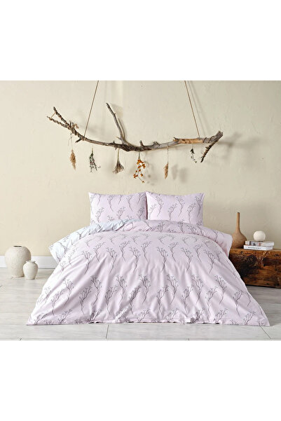 Doqu Home Σετ Παπλωματοθήκη Narciss Festival - Διπλό, Πούδρα